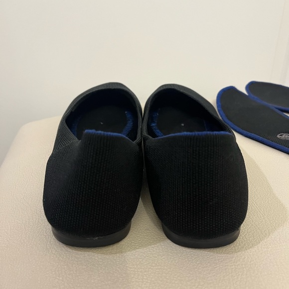 Rothy’s Women’s Round Toe Black Knit Ballet Flats Size 7.5 - Picture 9 of 11